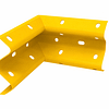 Armco Internal 90 Degree Corner Section - Yellow