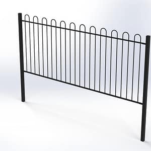 Bow Top Railing 2.75m