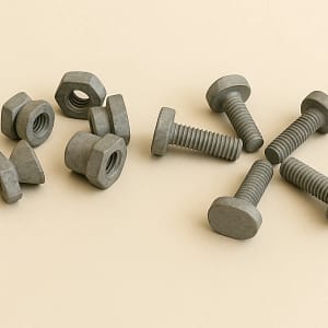 Palisade Pale Fixings – M8x25 Pale Bolt w/ Snap Off Nut